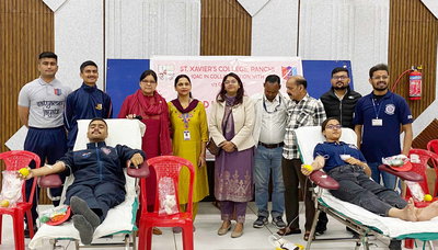 रांची: संत जेवियर्स कॉलेज में रक्तदान शिविर, 80 यूनिट से अधिक रक्त संग्रह