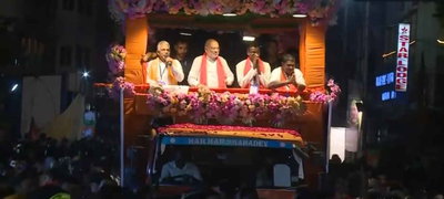 अमित शाह का खड़गपुर में रोड शो, हुमायूं कबीर के वायरल वीडियो पर ममता पर तंज कसा