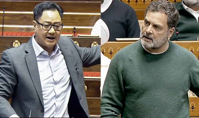 राहुल गांधी की स्पीच के बाद विपक्ष का वॉकआउट, रिजिजू ने कहा, झूठे आरोपों पर विशेषाधिकार नोटिस देंगे