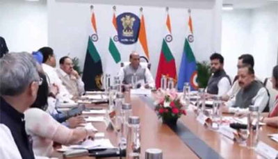 पश्चिम एशिया संकट पर IGoM की बैठक, राजनाथ सिंह ने पीएम मोदी की बचत की अपील पर ध्यान दिलाया
