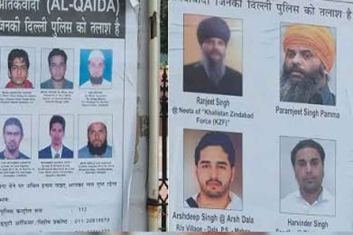 15 अगस्त को लेकर दिल्ली में हाई अलर्ट, पुलिस ने लगाये 19 आतंकवादियों के पोस्टर