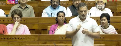 लोकसभा : राहुल गांधी ने  पीएम पर तंज कसा, मैजिशियन ऑफ बालाकोट, मैजिशियन ऑफ ऑपरेशन सिंदूर, हंगामा, राजनाथ सिंह ने माफी मांगने को कहा