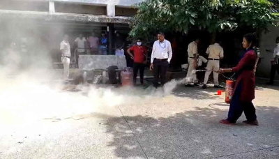 रिम्स में अग्निशमन मॉक ड्रिल और प्रशिक्षण का आयोजन, 250 लोगों ने की शिरकत