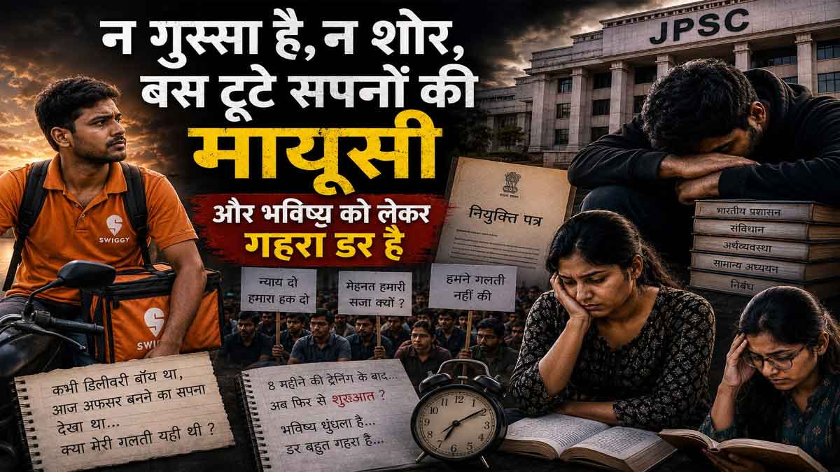न गुस्सा है, न शोर, बस टूटे सपनों की मायूसी और भविष्य को लेकर गहरा डर है