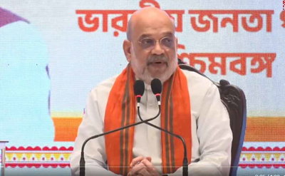 अमित शाह ने कहा, बंगाल में भाजपा की सुनामी, 152 सीटों में से 110 सीट जीतेंगे