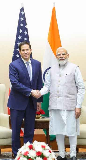 अमेरिकी विदेश मंत्री मार्को रूबियो पीएम मोदी से मिले, ट्रंप की ओर से व्हाइट हाउस आने का निमंत्रण दिया