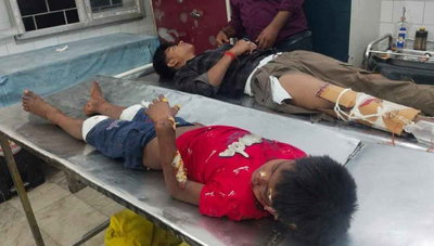 गिरिडीह : जिलेबिया घाटी में तेज रफ्तार ऑटो ने तीन बाइकों को टक्कर मारी, छह घायल