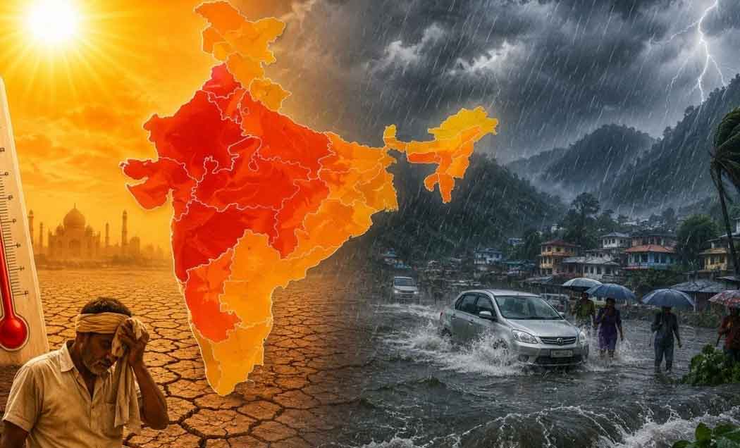 देश में गर्मी का कहर जारी, जल्द राहत के आसार, 80-90 प्रतिशत हिस्सों में 29 मई से 5 जून तक प्री-मानसून बारिश