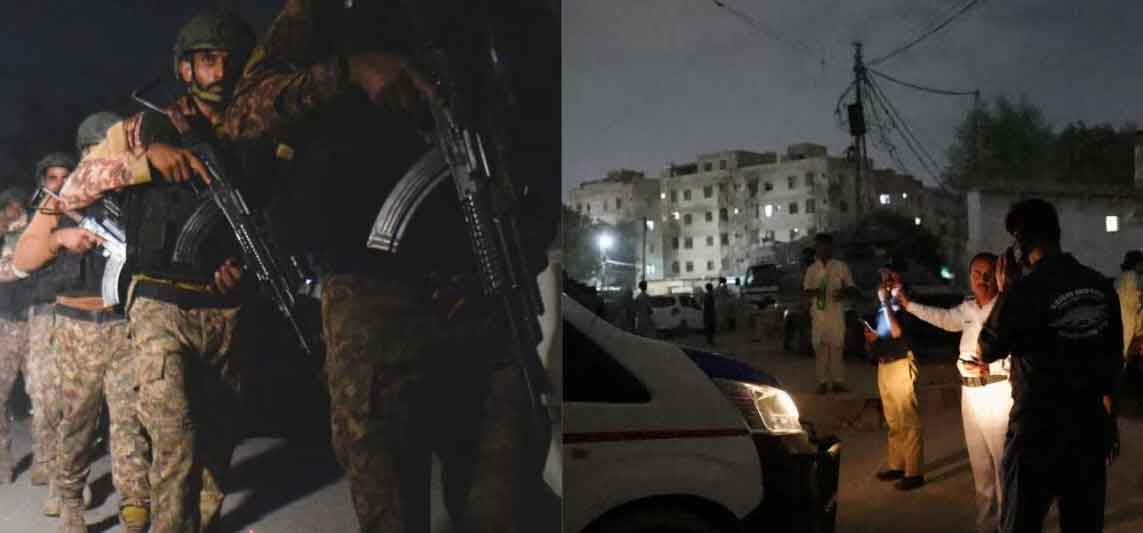 कराची में Terror Attack, छह आतंकवादी, चार पाकिस्तानी रेंजर्स मारे गये