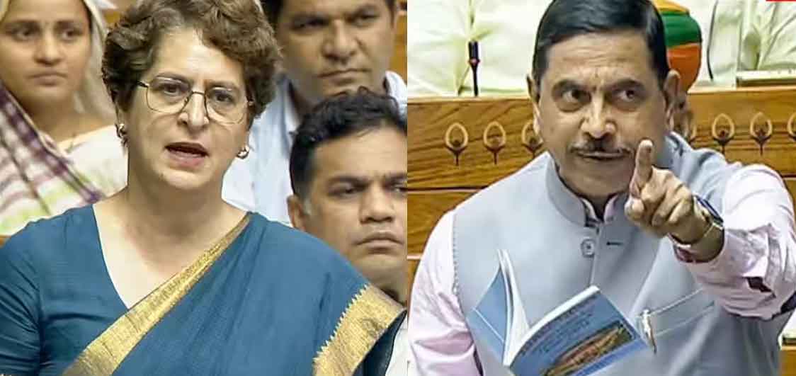लोकसभा में पेपर लीक बिल पर वोटिंग आज, प्रियंका का आरोप, रेपिस्टों की पैरवी करने वाले को शिक्षा मंत्री बनाया