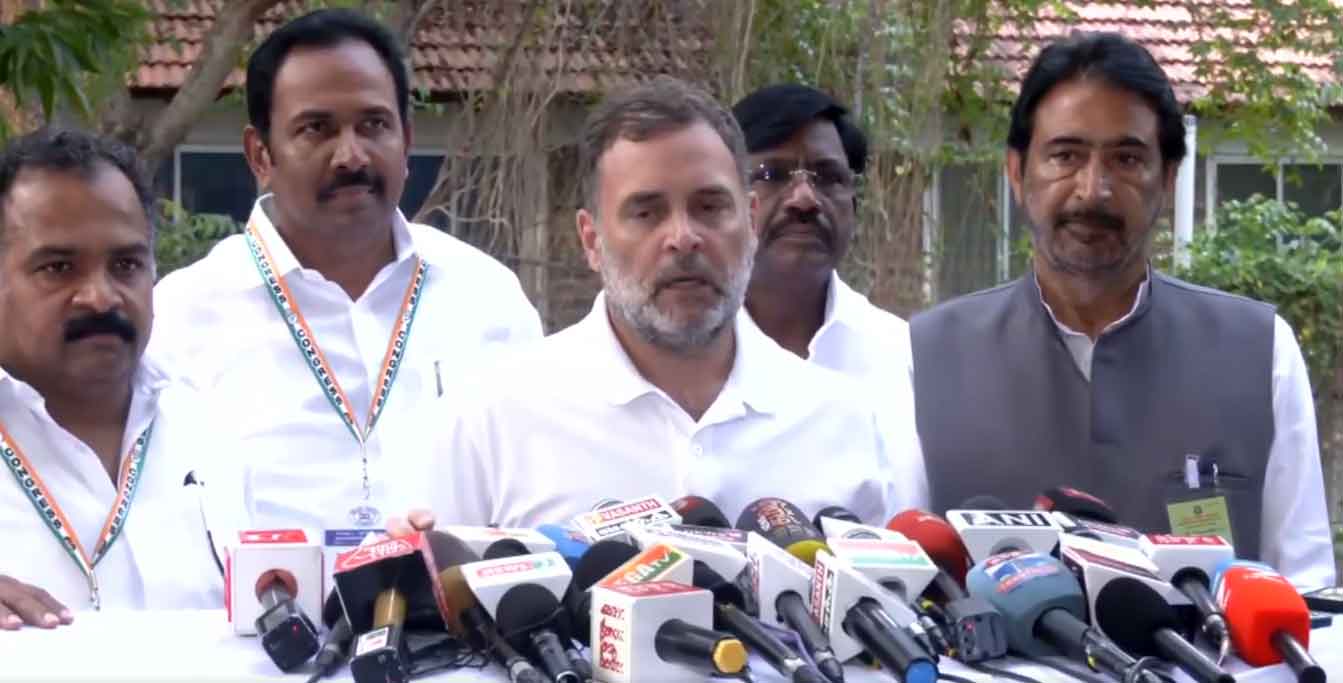 राहुल गांधी तमिलनाडु में बोले, परिसीमन का समर्थन करने वाला व्यक्ति 21वीं सदी का एट्टप्पन