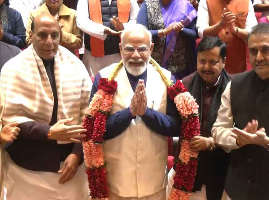 एनडीए सासंदों की बैठक में पीएम मोदी ने भारत ट्रेड डील पर खुशी जाहिर की, कूटनीति की जीत बताया