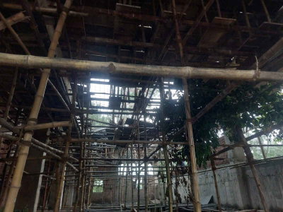 जमाताड़ा : ढलाई के कुछ घंटे बाद ही गिर गयी मोटर हाउस की छत, निर्माण गुणवत्ता पर उठे  सवाल