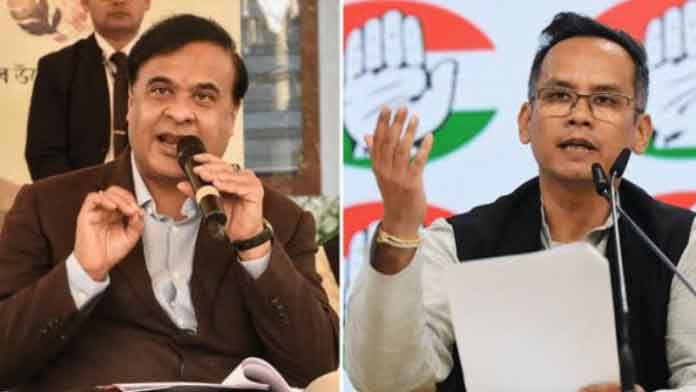 कांग्रेस का असम सीएम पर 12,000 बीघा जमीन कब्जाने  का आरोप, हिमंता ने कहा, गांधी परिवार के  गुलामों को कोर्ट में देखूंगा