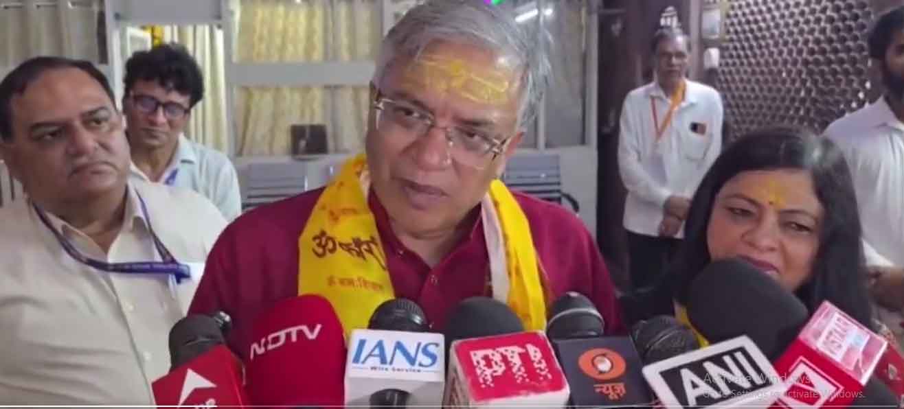CEC  ज्ञानेश कुमार ने ओंकारेश्वर में पूजा-अर्चना की, कहा, 12 ज्योतिर्लिंगों के दर्शन पूरे हुए