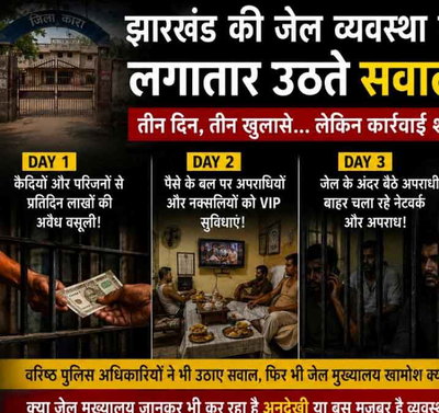 जेल में वसूली, VIP सुविधा और जेल से अपराधी चला रहे नेटवर्क...सब कुछ जानते हुए भी जेल मुख्यालय खामोश क्यों?