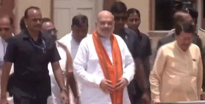 अमित शाह ने दक्षिणेश्वर काली मंदिर में पूजा की, तीन बजे भाजपा विधायक दल की बैठक, नये सीएम पर लगेगी मुहर