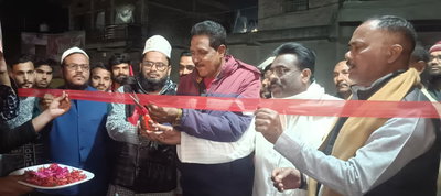 पलामूः वार्ड 31 में प्रत्याशी मुमताज बानो के कार्यालय का उद्घाटन