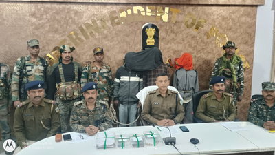 लातेहारः 50 हजार का इनामी आदेश गंझू सहित 3 अपराधी गिरफ्तार, हथियार बरामद