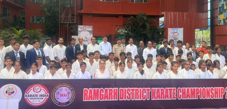 रामगढ़ जिला कराटे चैंपियनशिप का भव्य आगाज, पहले दिन 100 खिलाड़ियों ने लिया भाग