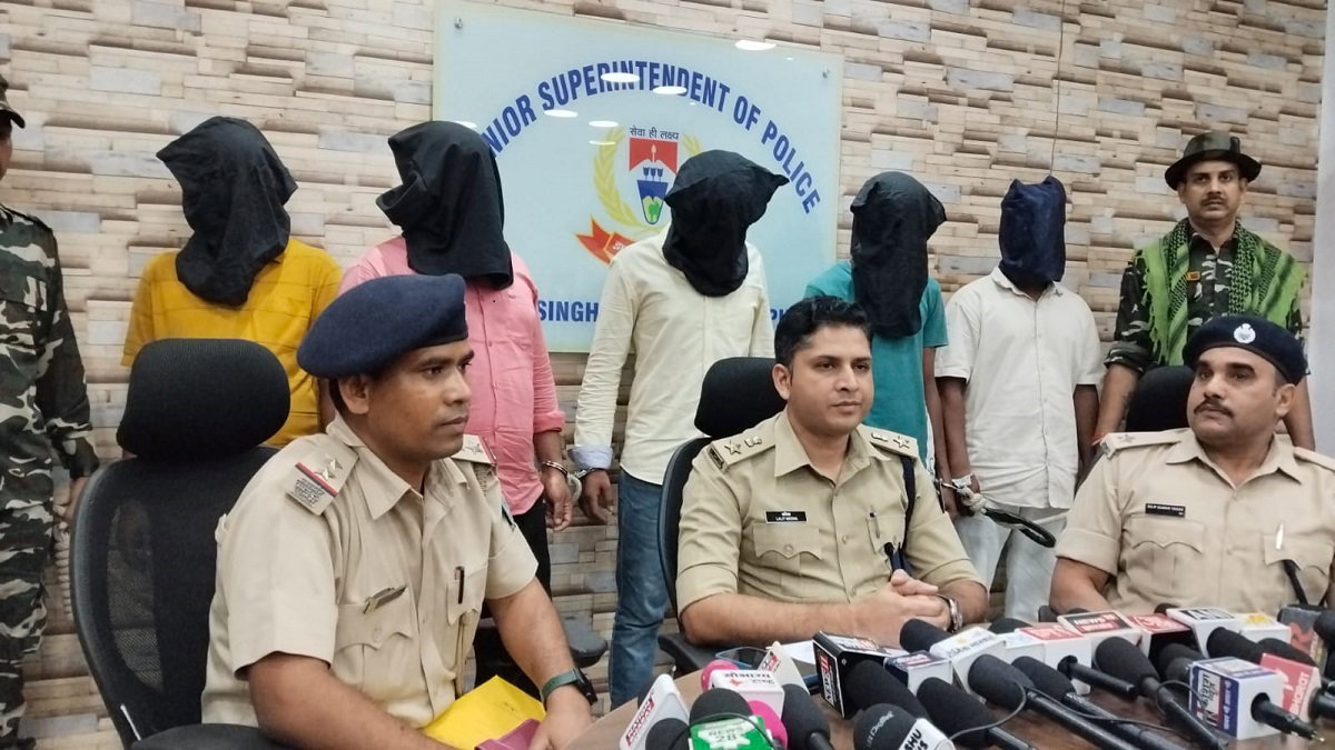 Five arrested