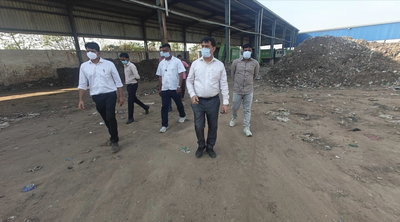 देवघरः नगर आयुक्त ने किया सॉलिड वेस्ट मैनेजमेंट प्लांट का औचक निरीक्षण