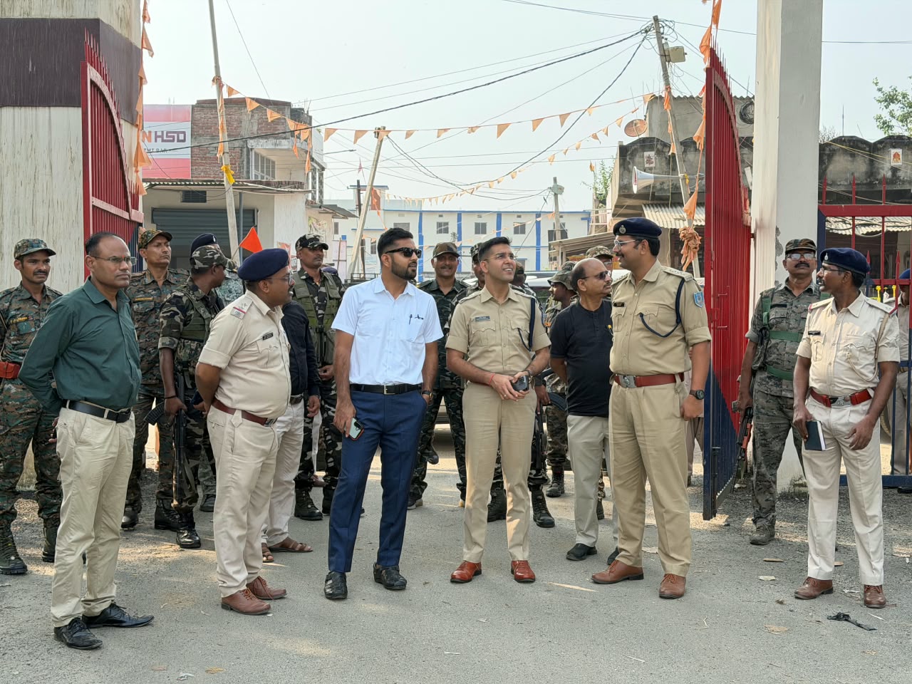 Inspection of the pandal