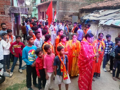 रामगढ़ः चितरपुर में निकला मंगलवारी जुलूस, जय श्रीराम, जय हनुमान की गूंज