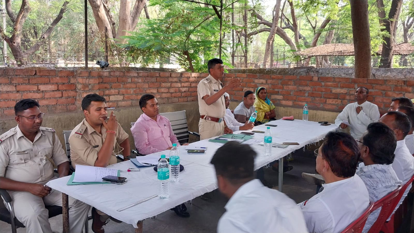 रामगढ़ः त्योहारों को लेकर रजरप्पा थाना में शांति समिति की बैठक, डीजे बजाने पर रोक