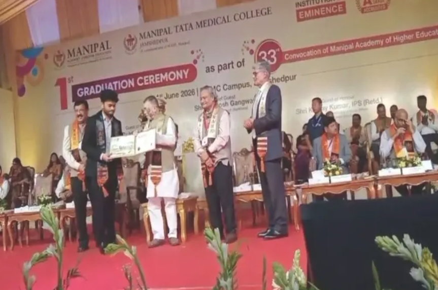 Jamshedpur News : मणिपाल टाटा मेडिकल कॉलेज का पहला दीक्षांत समारोह, 133 छात्रों को मिली डिग्री