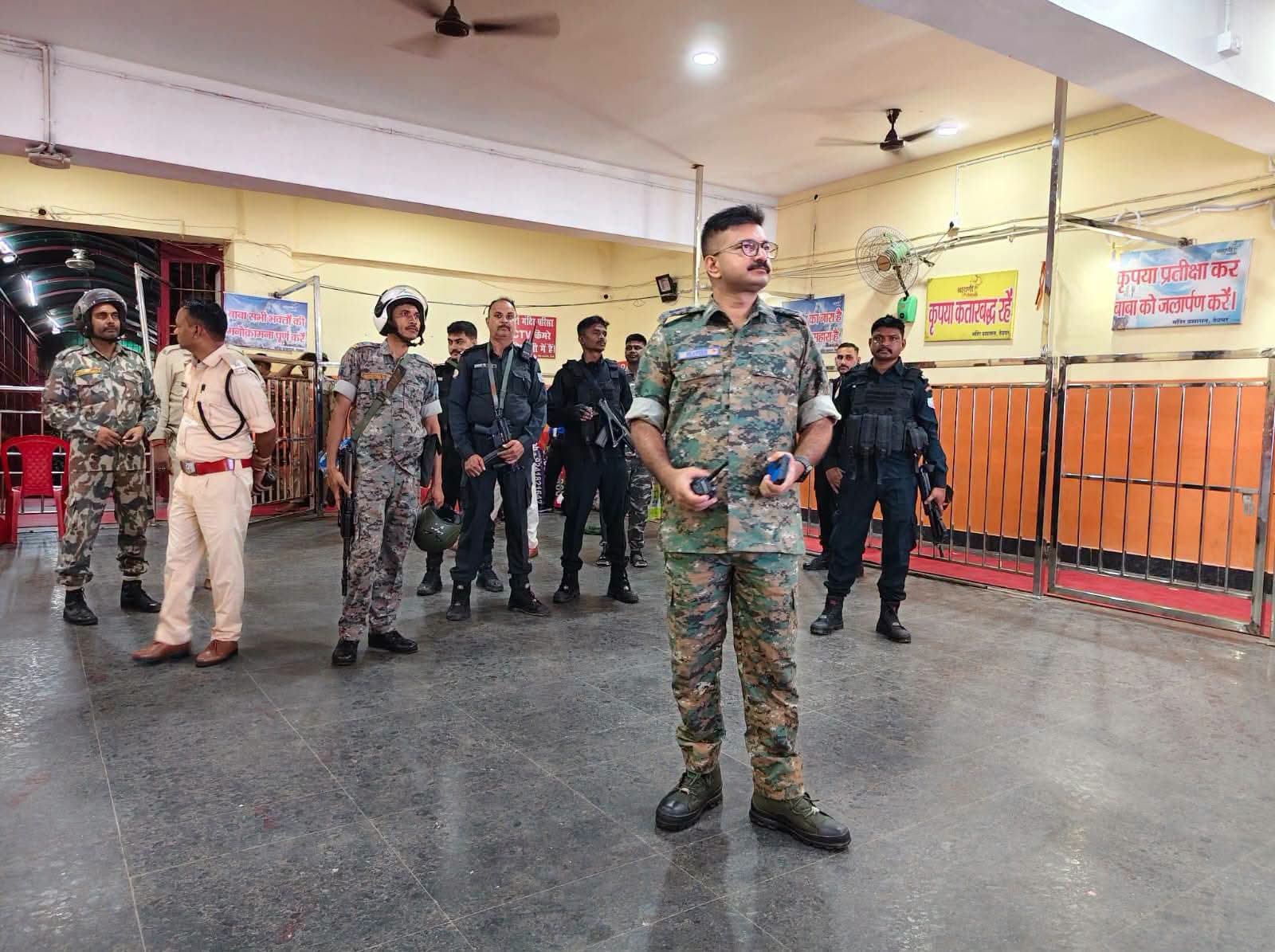 Deoghar News :  एसपी ने श्रावणी मेले में सुरक्षा व्यवस्था का लिया जायजा