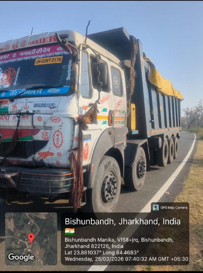 लातेहारः अवैध कोयला लदा हाइवा जब्त, केस दर्ज