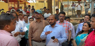 रामगढ़ः डीसी ने किया छिन्नमस्तिका मंदिर का निरीक्षण, बस स्टैंड, घाट व दुकानों के निर्माण की है योजना