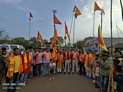 बहरागोड़ा: रामनवमी पर भक्ति व शौर्य का संगम, वातवरण में जय श्रीराम की गूंज