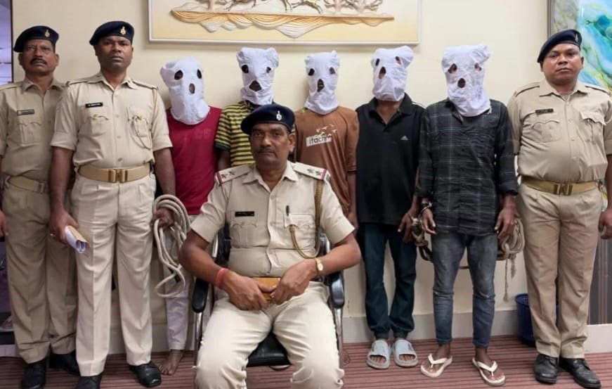 five arrested