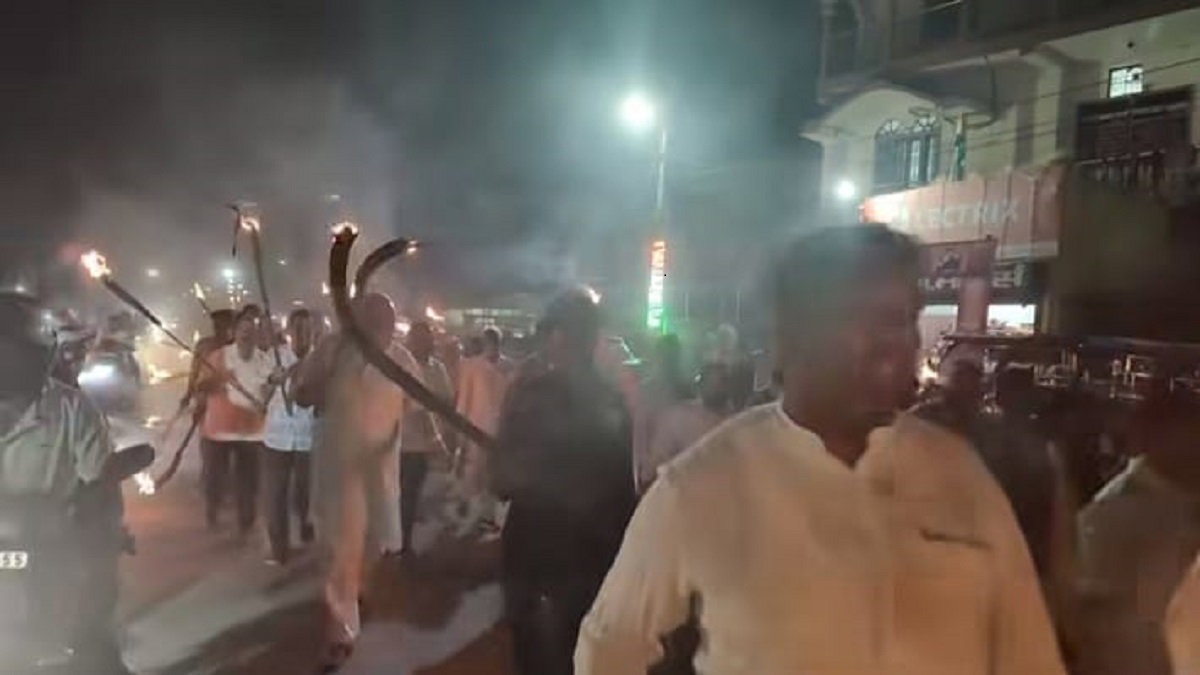 torchlight procession