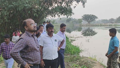 Jamtara News: सहाना तालाब के जीर्णोद्धार पर उठे सवाल, जांच को पहुंची रांची टीम