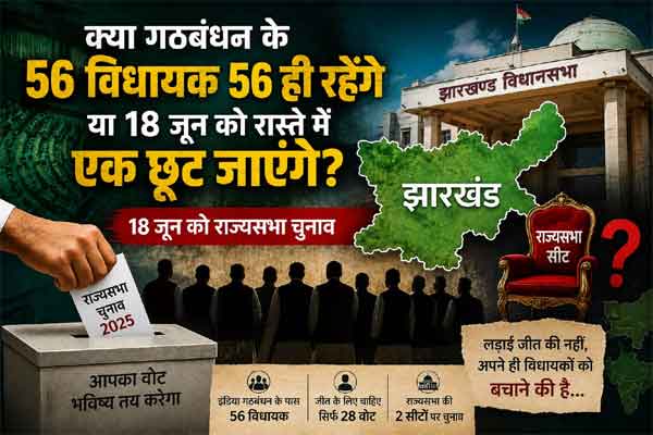 क्या गठबंधन के 56 विधायक 56 ही रहेंगे या 18 जून को रास्ते में एक छूट जाएंगे!