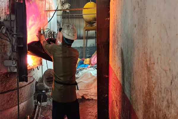 नार्कोटिक्स कंस्ट्रोल ब्यूरो ने लोहरदगा में 5.75 क्विंटल गांजा नष्ट किया