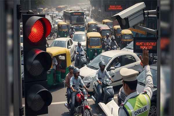 रांची में ट्रैफिक रूल तोड़ने वालों पर कड़ी कार्रवाई, 14 जून को कटे 2464 चालान