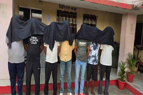 रांची : नामकुम पुलिस ने 7  जुआरियों को किया गिरफ्तार, भेजे गये जेल