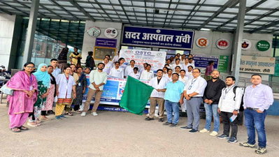 सदर अस्पताल से निकली HIV जागरूकता रैली, बचाव व जांच के प्रति किया जागरूक