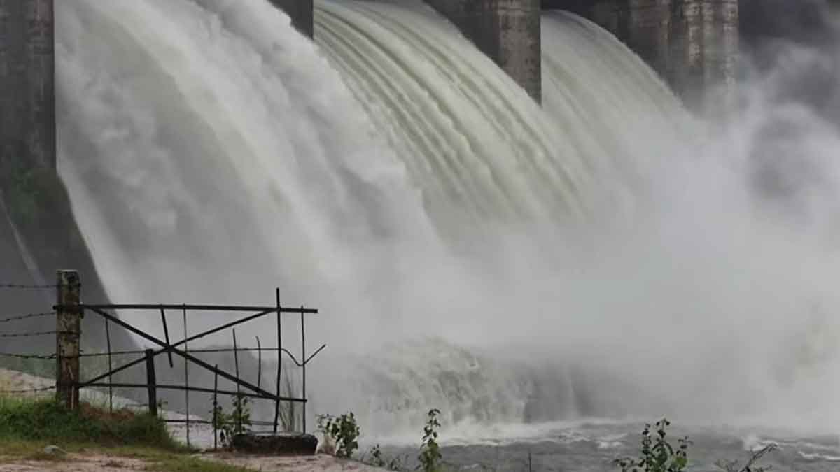 गेतलसूद डैम खतरे के निशान के करीब, निचले इलाकों में जलभराव का खतरा