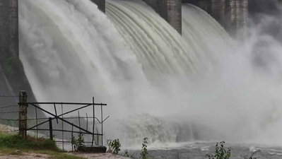 गेतलसूद डैम खतरे के निशान के करीब, निचले इलाकों में जलभराव का खतरा