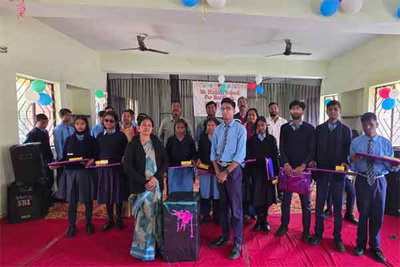 संत मिखाइल नेत्रहीन विद्यालय में मैट्रिक के छात्रों को दी गयी विदाई