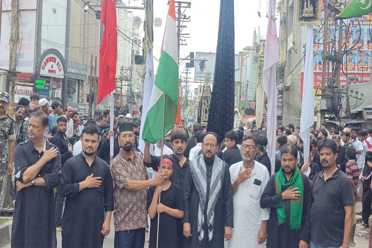 रांची में निकला चेहल्लुम का मातमी जुलूस, `या हुसैन` की सदाओं से गूंजा शहर
