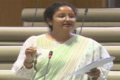 सदन में कल्पना मुर्मू सोरेन ने बजट का किया समर्थन, कटौती प्रस्तावों का किया विरोध