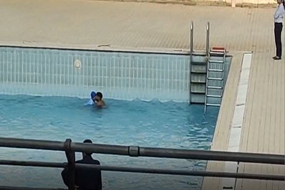 मेगा स्पोर्ट्स कॉम्प्लेक्स रांची: स्विमिंग स्टेडियम में नियमों की अनदेखी, वीडियो वायरल