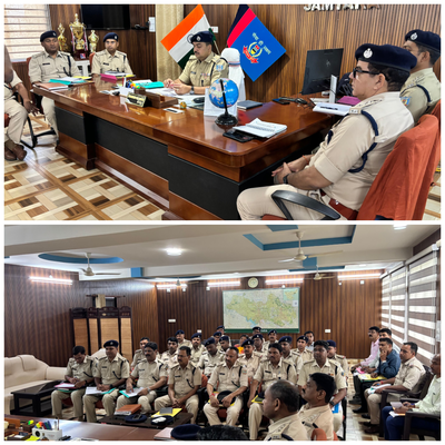 Jamtara News: SP ने की मासिक अपराध समीक्षा, लंबित मामलों में त्वरित कार्रवाई के निर्देश
