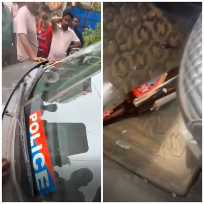 Ranchi News: जोंहा फॉल के पास हादसा, पुलिस लिखी कार अनियंत्रित होकर दुकान में घुसी